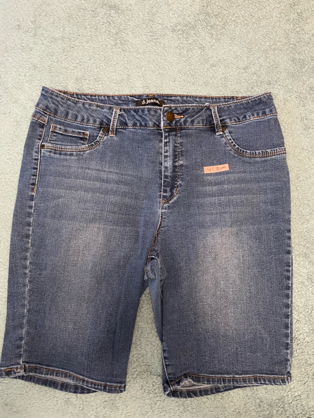 d. jeans Mid Wash Blue Denim Bermuda Shorts